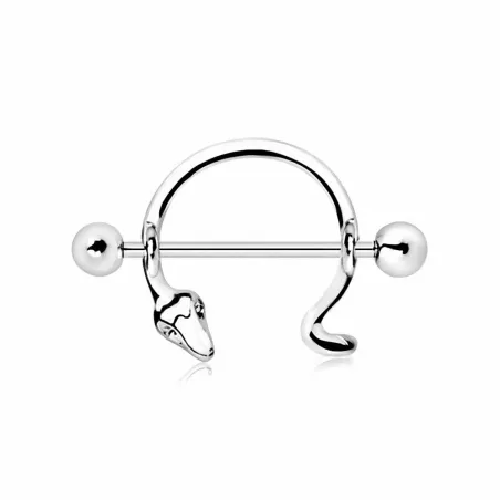 Piercing téton serpent