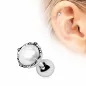 Piercing cartilage couronne perle