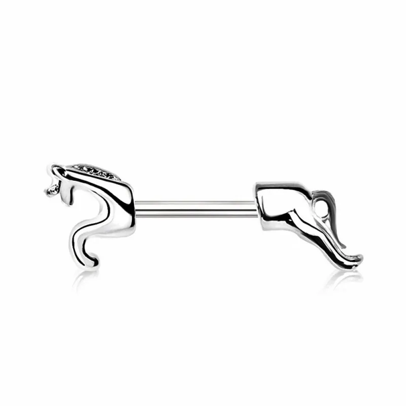 Piercing téton licorne