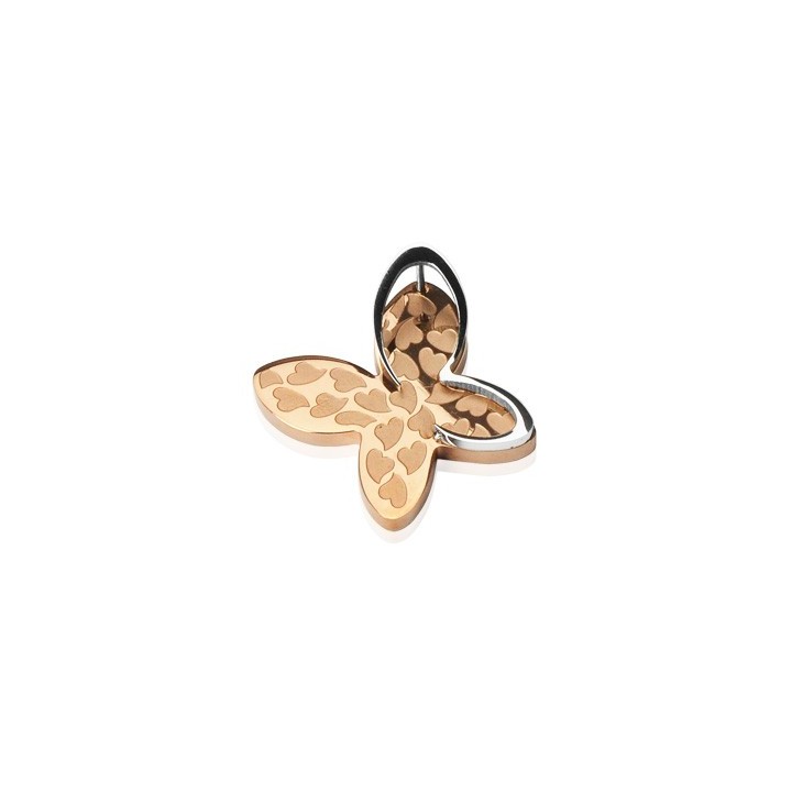 Pendentif Papillon "3D" Rosé