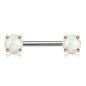 Piercing téton opale scintillante