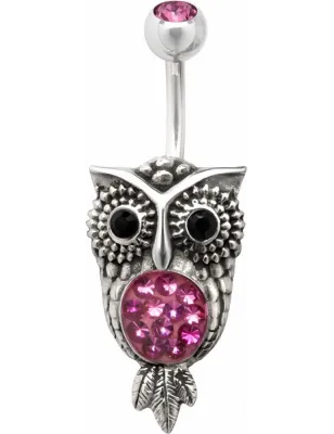 Piercing nombril Crystal Evolution Swarovski Hibou