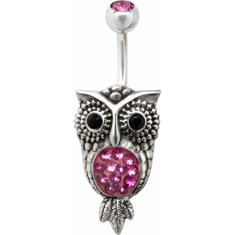 Piercing nombril Crystal Evolution Swarovski Hibou