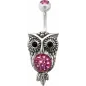 Piercing nombril Crystal Evolution Swarovski Hibou