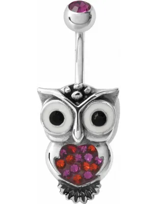 Piercing nombril Crystal Evolution Swarovski Chouette