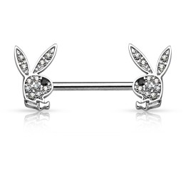 Piercing téton Playboy crystal