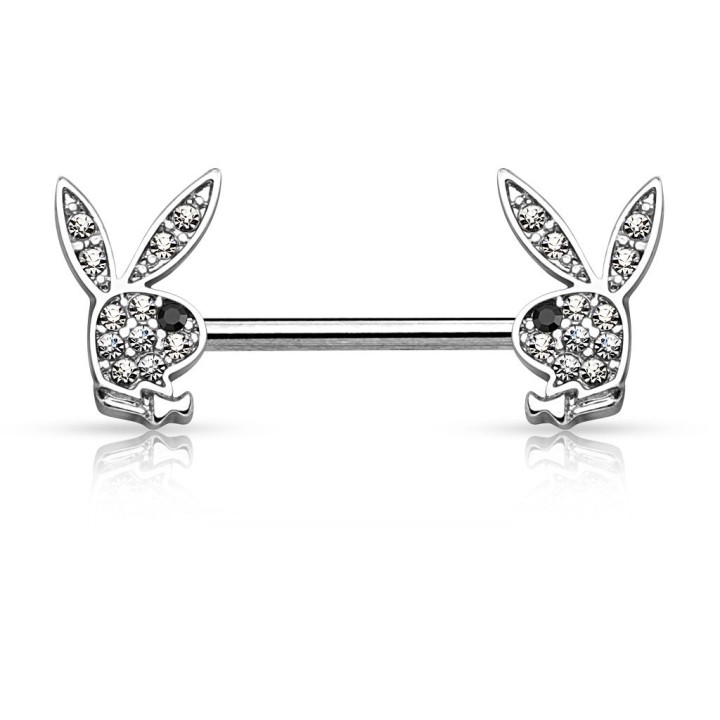 Piercing téton Playboy crystal