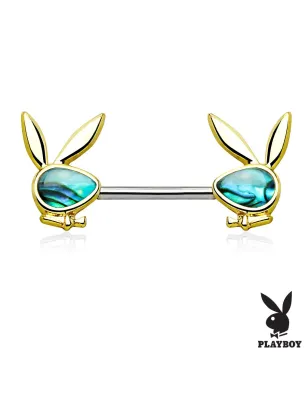 Piercing téton Playboy nacre d'ormeau