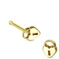 Piercing nez tige droite cadenas coeur
