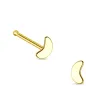 Piercing nez tige droite croissant de lune