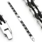 Bracelet en acier inoxydable et caoutchouc