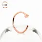 Piercing nez anneau or rose 14 carats