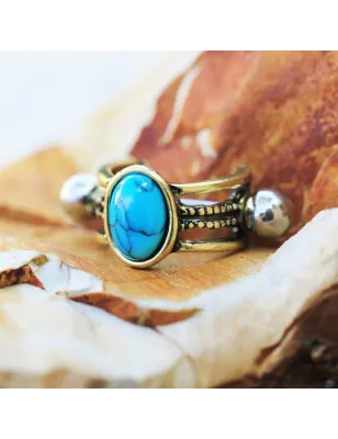 Piercing cartilage manchette turquoise