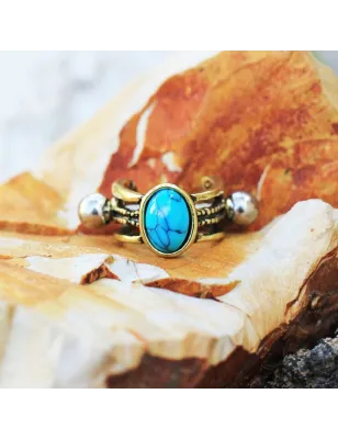 Piercing cartilage manchette turquoise