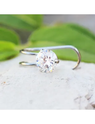 Faux piercing oreille zirconium