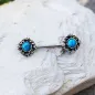 Piercing téton vintage turquoise