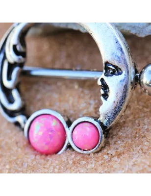 Piercing téton croissant de lune