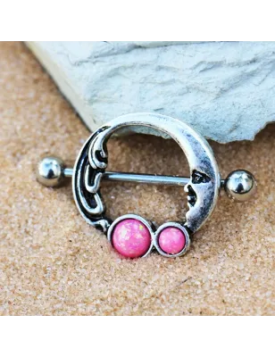 Piercing téton croissant de lune