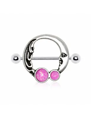 Piercing téton croissant de lune