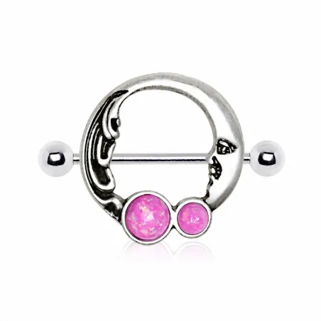 Piercing téton croissant de lune