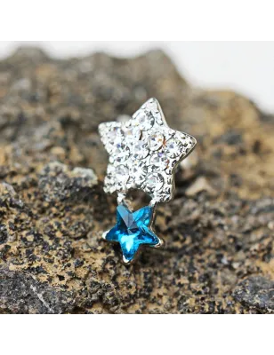 Piercing cartilage étoile brillante