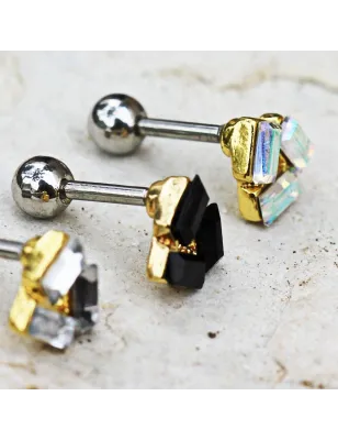 Piercing cartilage géométrique