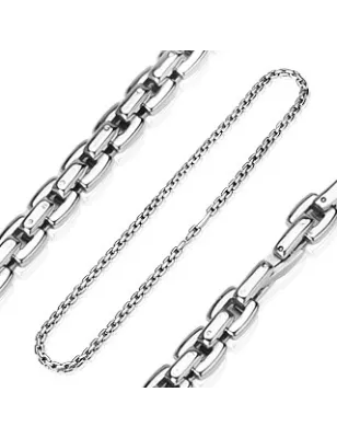 Chaîne en acier inoxydable avec Liens Carrés