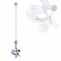 Piercing nombril de grossesse papillon violet