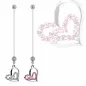 Piercing nombril de grossesse coeur strass