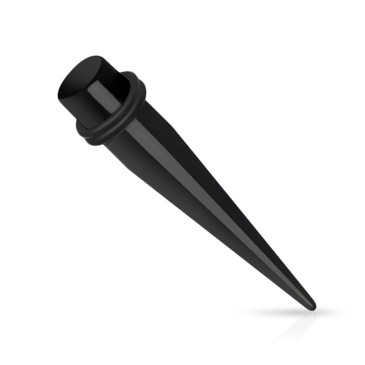 Piercing Ecarteur Oreille Acrylique noir