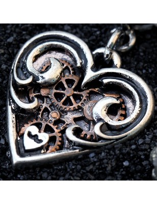 Piercing nombril coeur Steampunk
