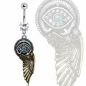 Piercing nombril oeil aile Steampunk Piercing nombril oeil aile Steampunk