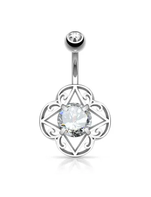 Piercing nombril filigrane tribal