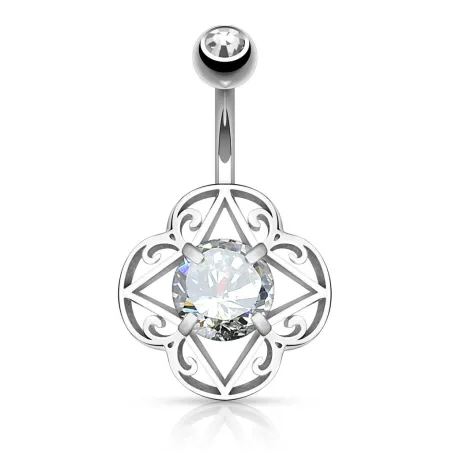 Piercing nombril filigrane tribal