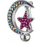 Piercing nombril Crystal Evolution Swarovski Lune