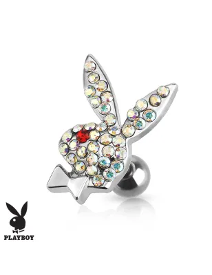 Piercing cartilage lapin Playboy strass