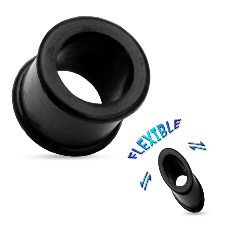 Piercing Tunnel Plug Oreille en Silicone Flexible 