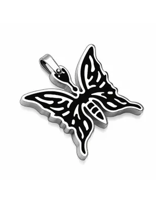 Pendentif papillon noir