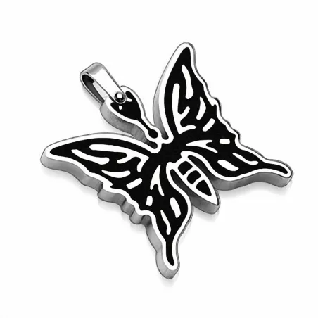 Pendentif papillon noir