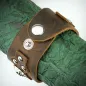 Bracelet en cuir marron skulls Bracelet en cuir marron skulls