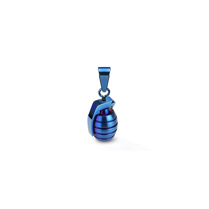 Pendentif Grenade à Main acier inoxydable