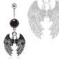 Piercing nombril ailes gothique