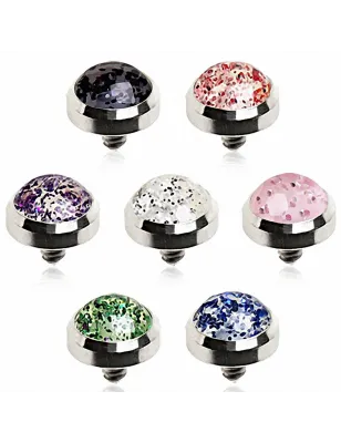 Piercing microdermal pailleté