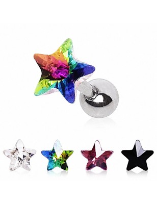 Piercing cartilage étoile prisme