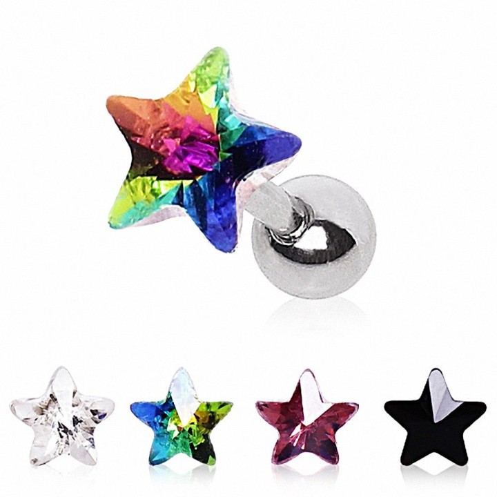 Piercing cartilage étoile prisme