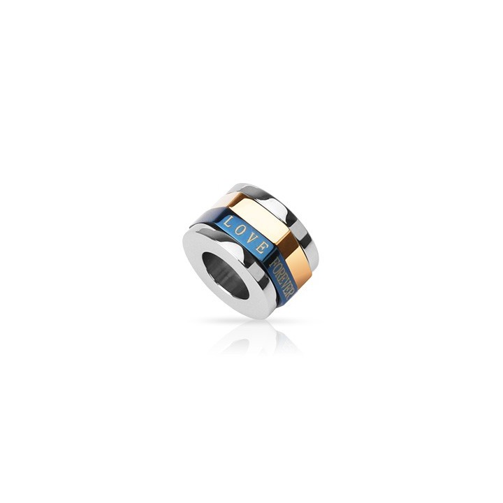 Pendentif Cylindre "Love Forever" Cuivre