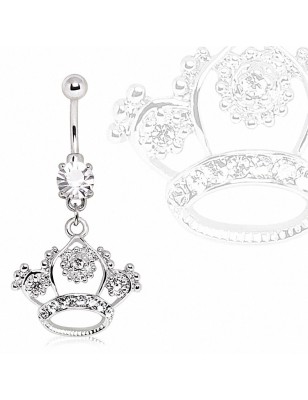 Piercing nombril couronne de princesse