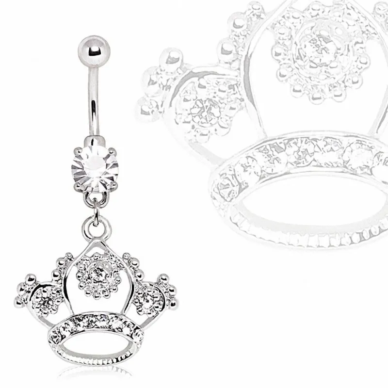 Piercing nombril couronne de princesse