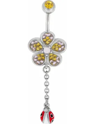 Piercing nombril Crystal Evolution Swarovski Ancre de bateau