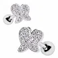 Piercing cartilage hélix papillon strass
